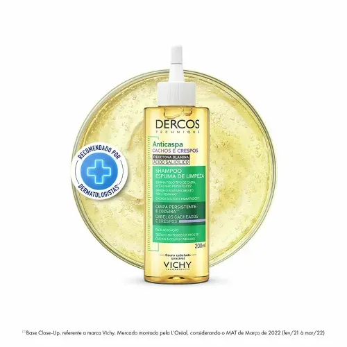 Shampoo Anticaspa Vichy Dercos Cachos e Crespos 200ml