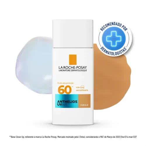 Protetor Solar Facial La Roche Posay Anthelios UVAir FPS 60 Cor 4.0 45ml