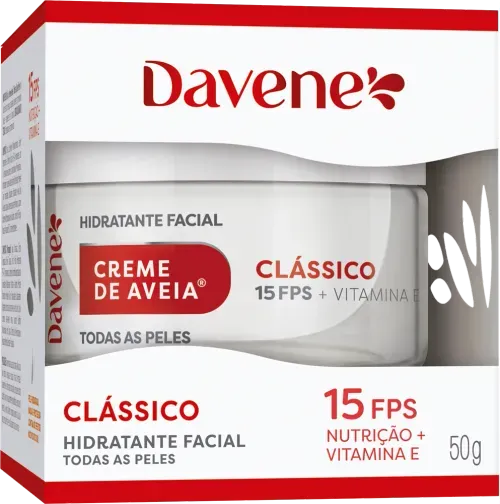Hidratante Facial Davene Creme de Aveia Clássico Original FPS15 50g