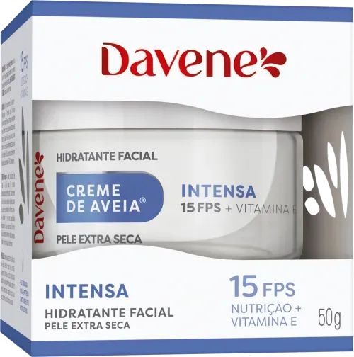 Hidratante Facial Davene Creme de Aveia Intensa FPS15 50g