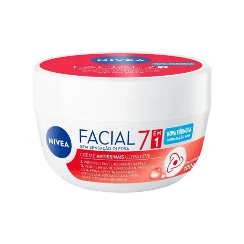 NIVEA Creme Facial Antissinais Ultraleve 7 em 1 100g