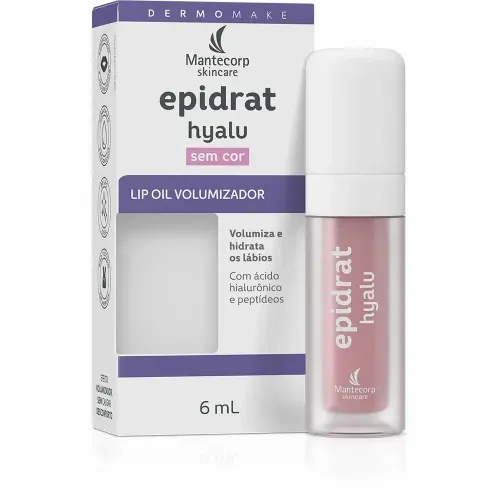 Hidratante Labial Epidrat Hyalu Lip Oil Volumizador Sem Cor 6ml