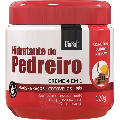 Creme 4 em 1 Lisa Hidratante do Pedreiro 120g