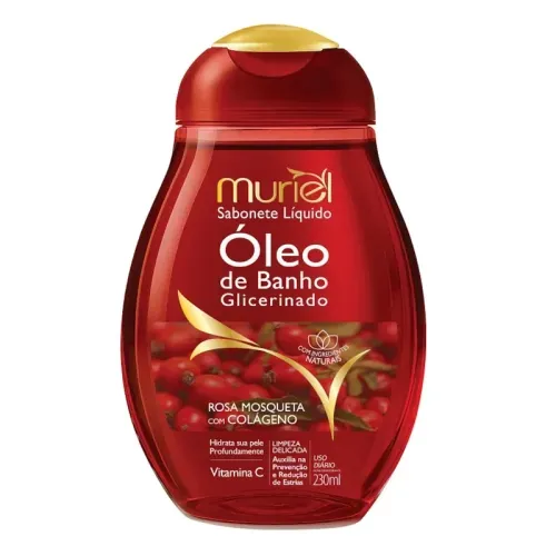 Óleo Muriel de Banho Glicer Rosa Mosqueta 230Ml