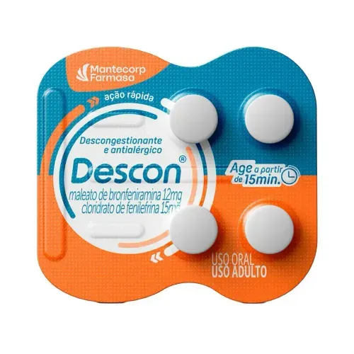 Descon com 4 Comprimidos