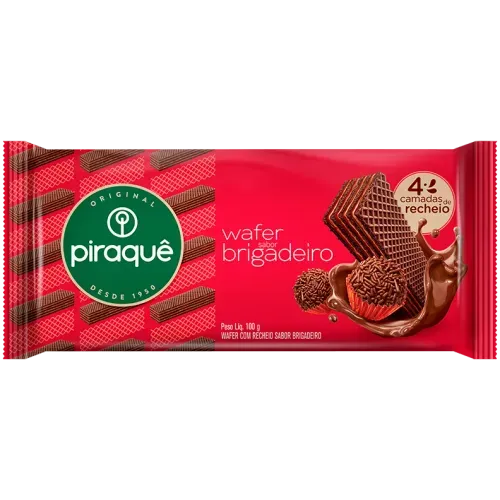Wafer Piraquê Brigadeiro 100g