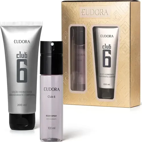 Kit Eudora Club 6 com Body Spray 100ml + Loção Hidratante Corporal 200ml