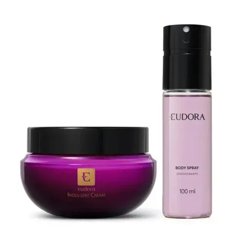 Kit Eudora Indulgent com Hidratante 250g + Body Spray 100ml