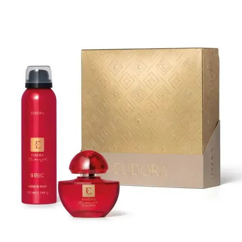 Kit Eudora Rouge Mousse de Banho 150ml + Eau de Parfum 35ml