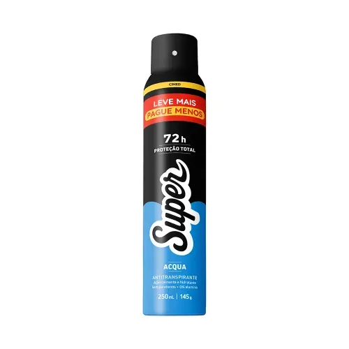 Desodorante Aerosol Cimed Super Acqua 250ml Leve Mais Pague Mesnos