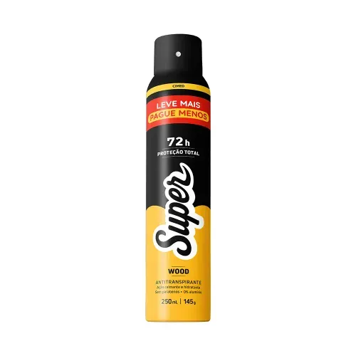 Desodorante Aerosol Cimed Super Wood 250ml Leve Mais Pague Mesnos