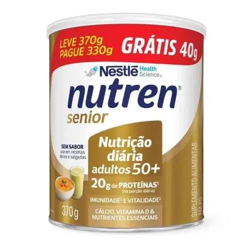 Complemento Alimentar Nutren Senior Sem Sabor 370g Leve 370g e Pague 330g