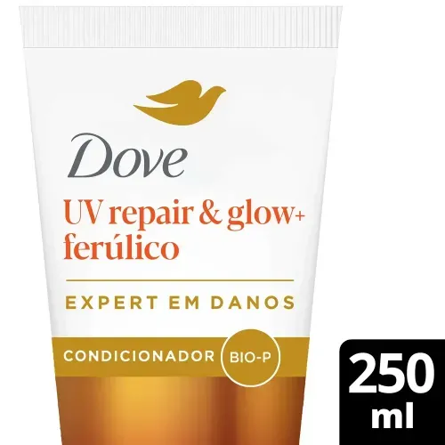 Condicionador Dove UV Repair e Glow+ Ferúlico Expert em Danos 250ml