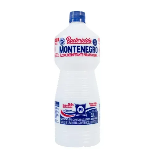 Álcool Bactericida Líquido 46º Montenegro 1L