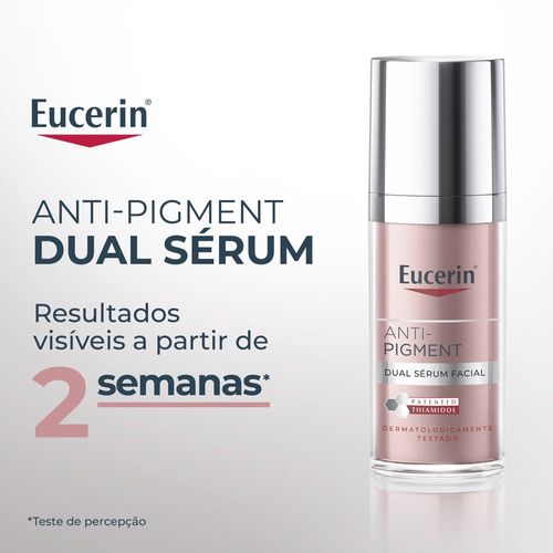 EUCERIN Dual Sérum Facial Antimanchas e Anti-idade 30ml, Anti-Pigment, Clareador, Thiamidol, Ácido Hialurônico