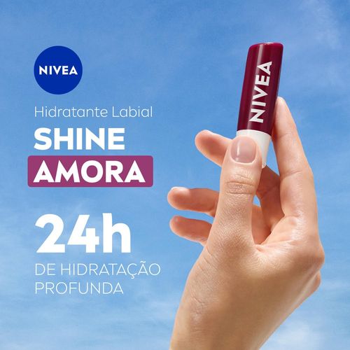 Nivea Hidratante Labial Amora Shine 4,8 g