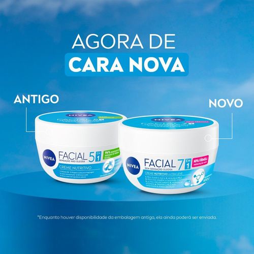 NIVEA Hidratante Facial em Gel Ultraleve 7 em 1 100g