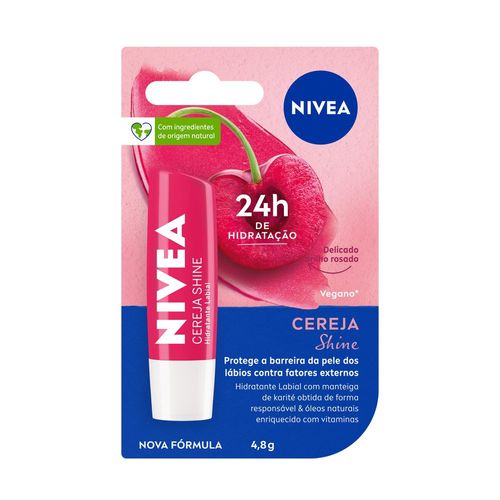 Nivea Hidratante Labial Cereja Shine 4,8 g