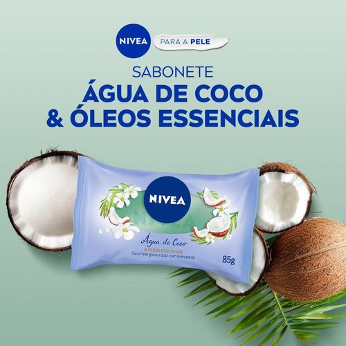 Sabonete Barra Nivea Água de Coco e Óleos Essenciais 85g