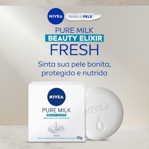 Nivea Sabonete em Barra Pure Milk Fresh 90g