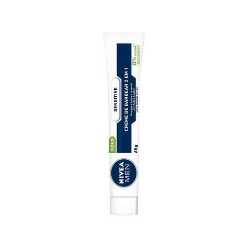 Creme de Barbear 2 Em 1 Nivea Sensitive 65g