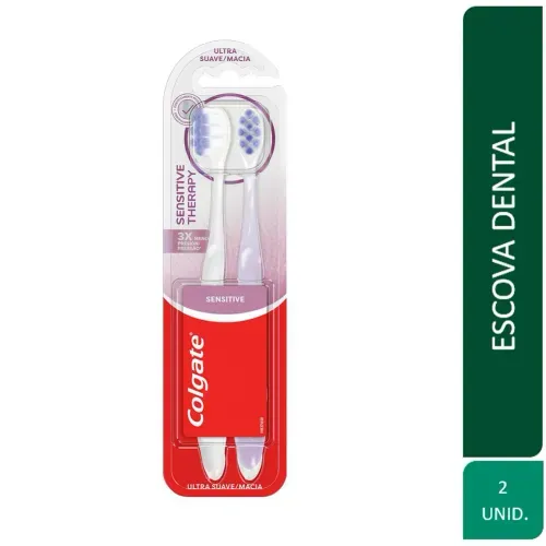 Escova de Dente Colgate Sensitive Therapy Ultra Macia Pack com 2 Unidades