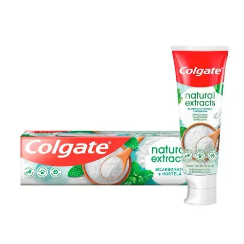 Creme Dental Colgate Natural Extracts Bicarbonato e Hortelã com 90g