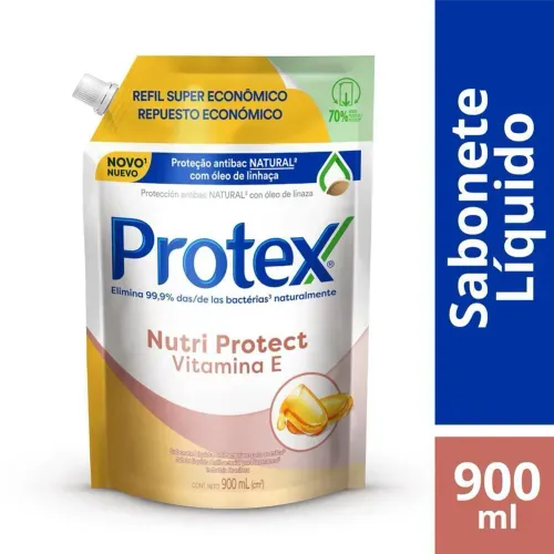 Sabonete Líquido Refil Protex Nutri Protect Vitamina E 900ml