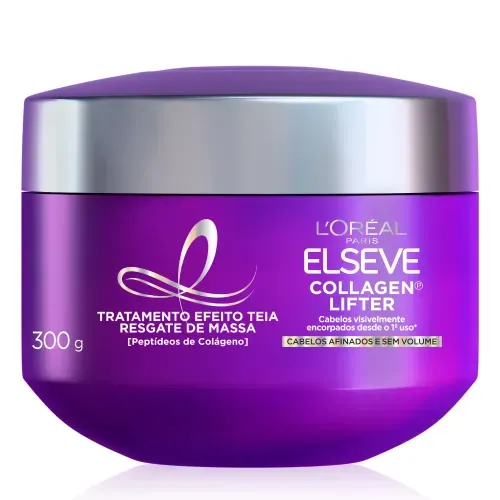 Máscara de Tratamento Efeito Teia Elseve Collagen Lifter 300g