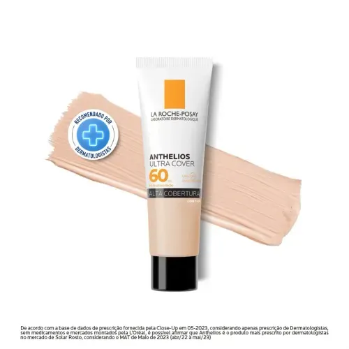 Protetor Solar Facial La Roche Posay Anthelios Ultra Cover Alta Cobertura FPS60 Cor 1.0 30g