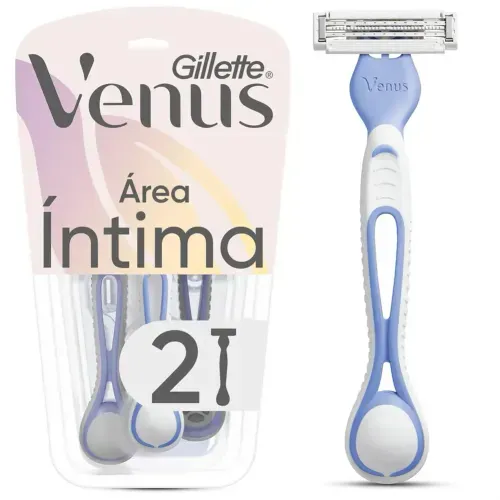 Aparelho de Depilar Descartável Gillette Venus Íntima 2 Unidades