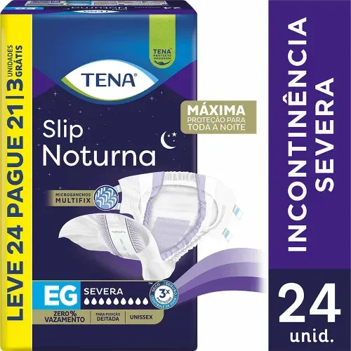 Fralda Tena Slip Noturna EG com 24 Unidades