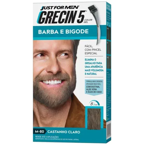 Color Gel Grecin 5 Barba e Bigode Castanho Claro