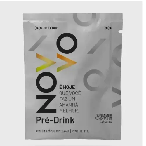 Pré Drink Novvo com 3 Cápsulas