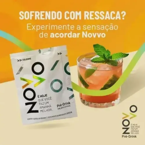 Pré Drink Novvo com 3 Cápsulas