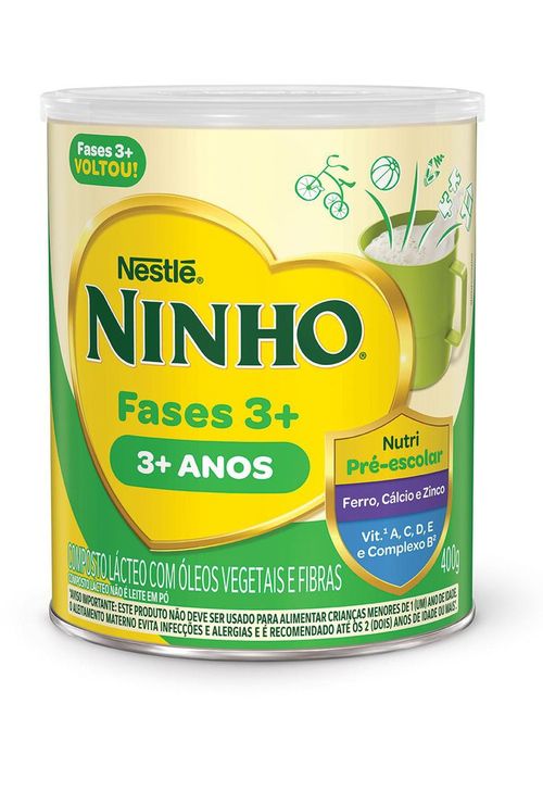 Composto Lácteo Ninho Fases 3+ 400g
