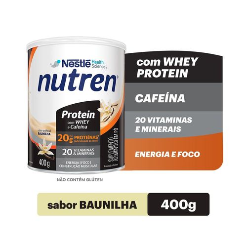 Suplemento Alimentar Nutren Protein Baunilha Lata 400g