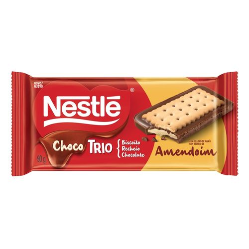 Chocotrio Nestle Pasta de Amendoim 90g