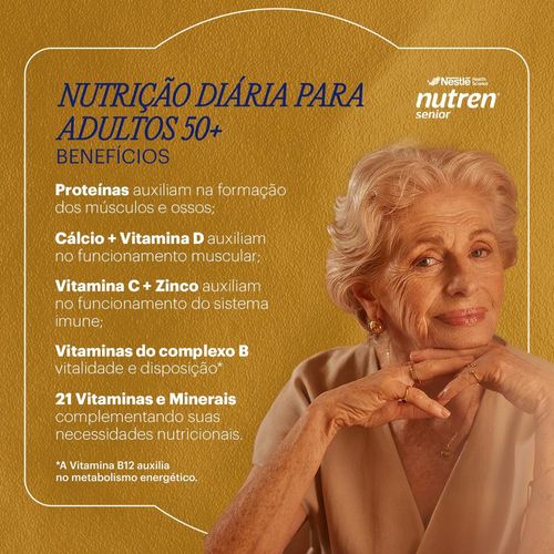 Suplemento Alimentar Nutren Senior Sem Sabor 370g