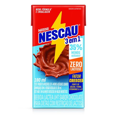 Bebida Láctea Nescau Prontinho Zero Lactose 180ml