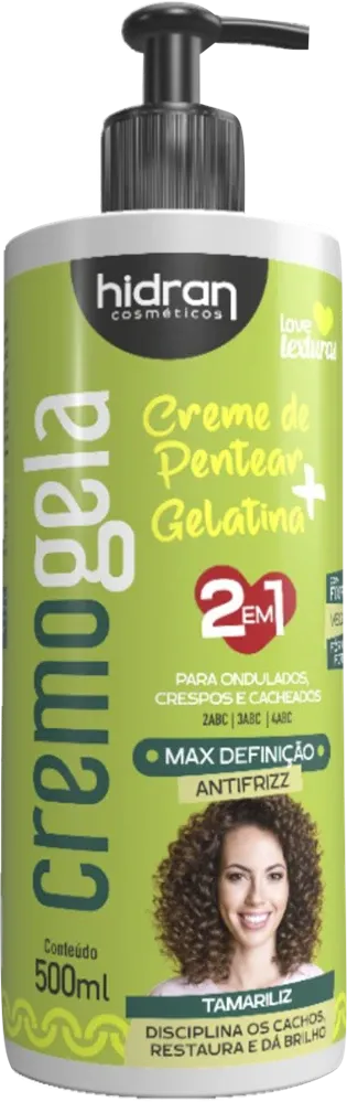 Creme de Pentear Hidran Cremogela 2 em 1 Max Definição 500ml
