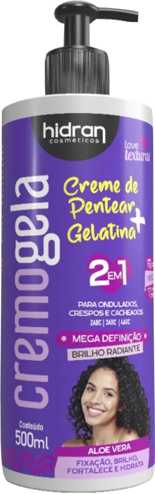 Creme de Pentear Hidran Cremogela 2 em 1 Mega Definição 500ml