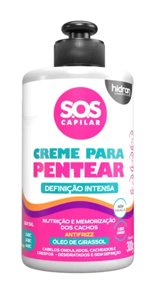 Creme de Pentear Hidran SOS Capilar Definição Intensa 300g