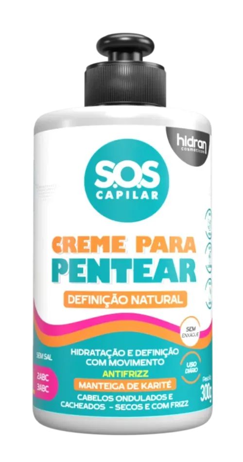 Creme de Pentear Hidran SOS Capilar Definição Natural 300g