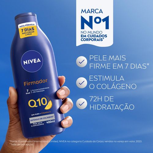 Hidratante Nivea Firmador Q10 + Vitamina C Pele Seca A Extrasseca 400ml