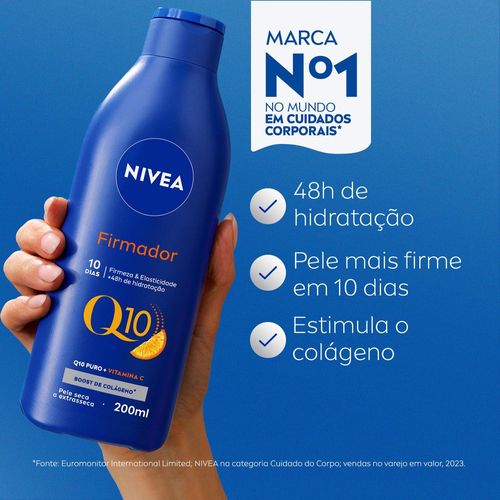 Hidratante Nivea Firmador Q10 + Vitamina C Pele Seca A Extrasseca 200ml