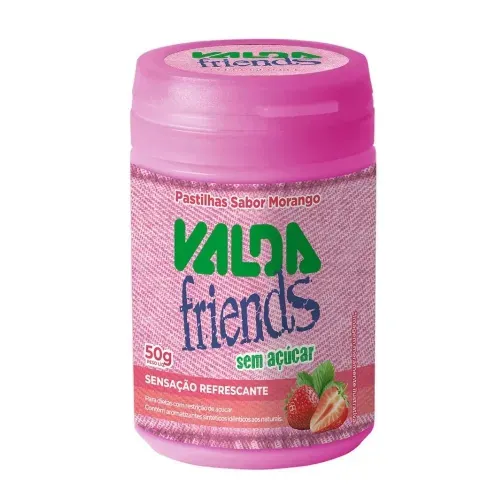 Pastilhas Valda Friends Morango 50g