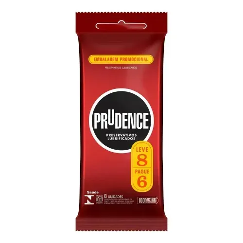 Preservativos Prudence Lubrificados Embalagem Economica Leve 8 Pague 6