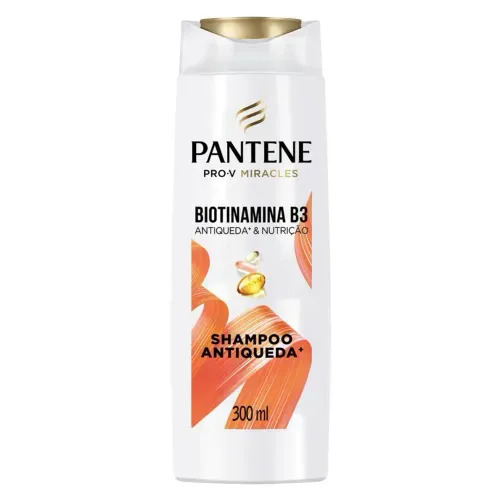 Shampoo Pantene Biotinamina B3 Anti-queda e Nutrição com 300ml