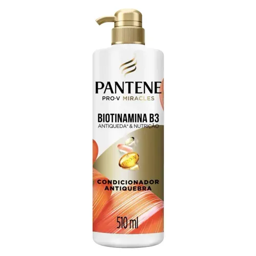 Shampoo Pantene Biotinamina B3 Anti-queda e Nutrição com 510ml